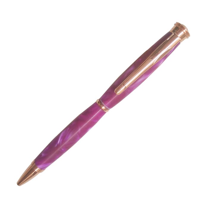 _PKSL_1_RG Slimline Rose Gold Twist Pen Kit